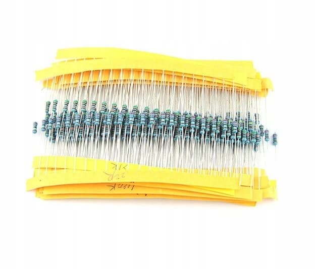 Metal film resistor 0.25 W 1%